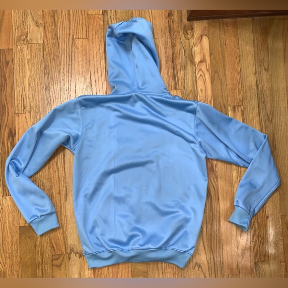 Dragon Ball Z DBZ Gohan Goku Savior Shop Embroidered Blue Hoodie Sweater Small - Picture 2 of 10